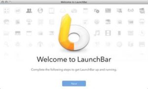 Mac Launchbar screen